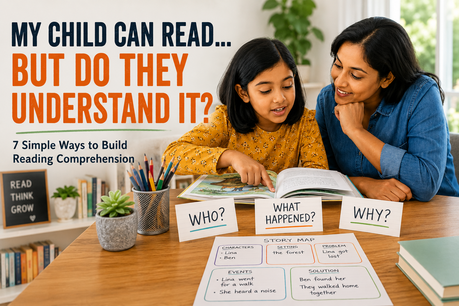 how to help a child understand what they read